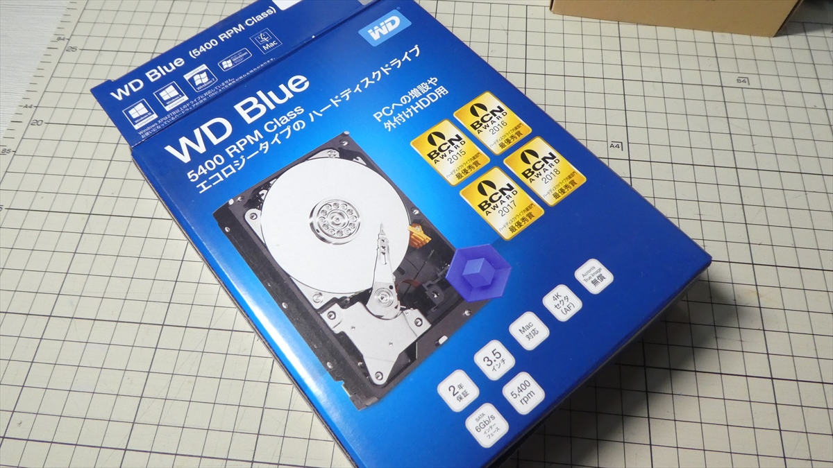WD BLUE 6TB HDD WD60EZRZ-RTを導入！ – A2-blog