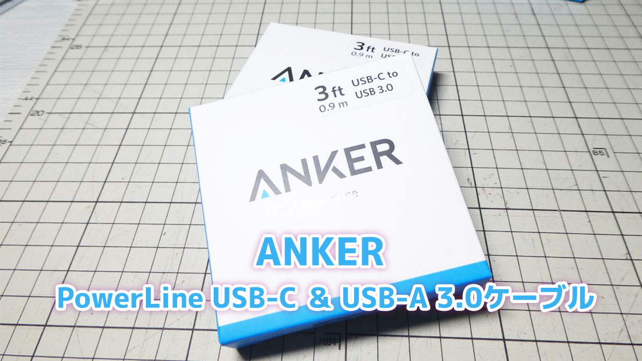 Anker PowerLine USB-C ＆ USB-A 3.0ケーブル (AK-A8163021)を購入！