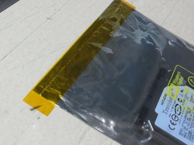 HDD 収納 はがきケース プチプチ 緩衝材 密封 パッキン 袋 乾燥剤 シリカゲル 自作 PC 静電気防止袋 再利用 ポリミイドテープ セロハンテープ