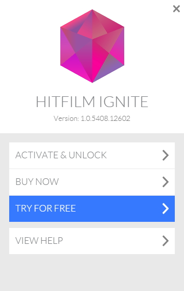 体験版の HitFilm Ignite を使ってみた！