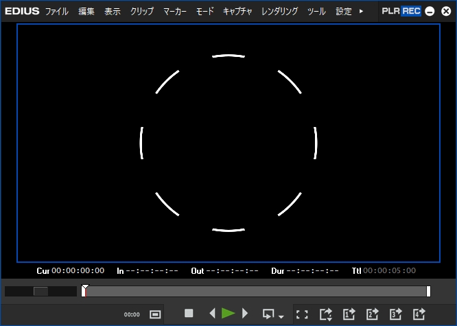 【EDIUS】 円形の点線・破線を作る